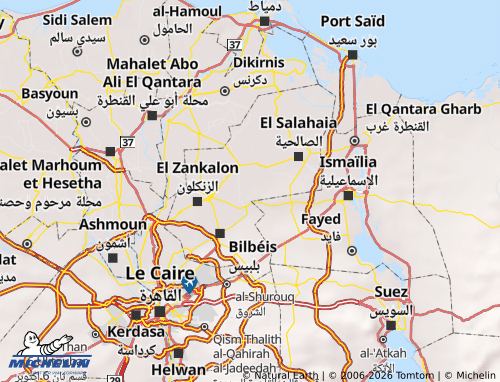 MICHELIN El Qureen map - ViaMichelin