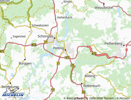 MICHELIN Peiting map - ViaMichelin