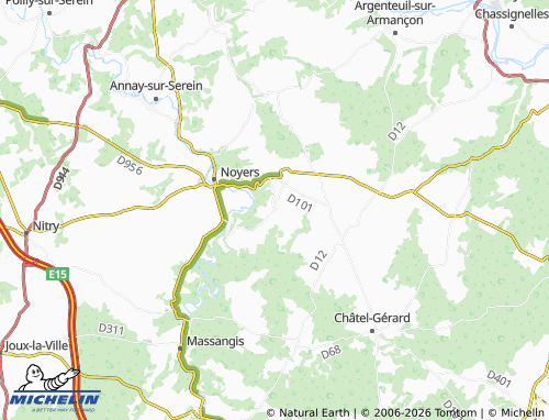 Mappa MICHELIN Jouancy - ViaMichelin