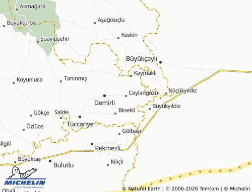MICHELIN Ceylangözü map - ViaMichelin
