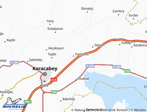 Mappa MICHELIN Harmanlı - ViaMichelin