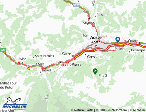 Carte MICHELIN Sarre - ViaMichelin