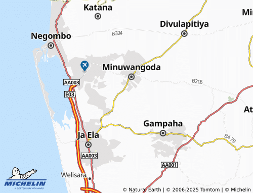 MICHELIN Pattanduwana map - ViaMichelin