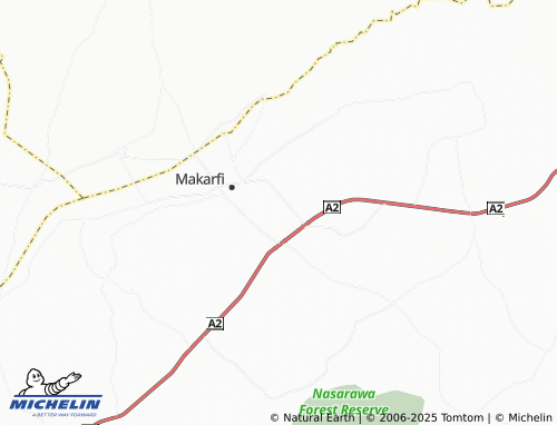 MICHELIN Gazara map - ViaMichelin
