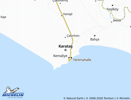 Mappa MICHELIN Karataş - ViaMichelin
