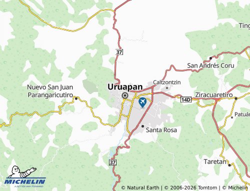 Mappa MICHELIN Uruapan - ViaMichelin