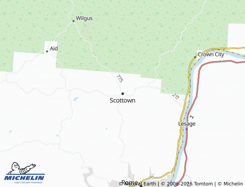 Mapa MICHELIN Scottown - ViaMichelin