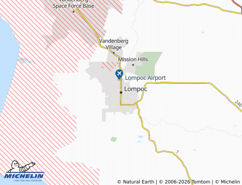 Mapa MICHELIN Lompoc - ViaMichelin
