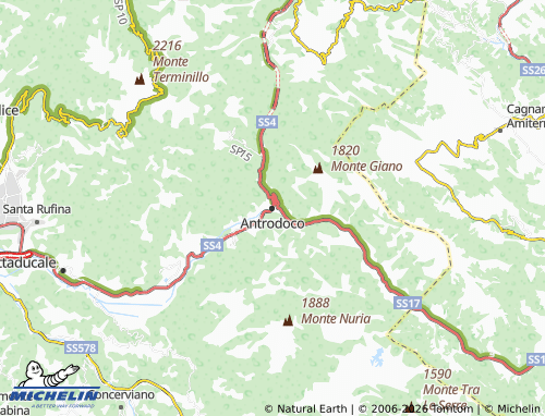 Mapa MICHELIN Antrodoco - ViaMichelin