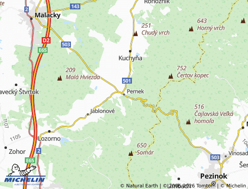 MICHELIN Pernek map - ViaMichelin