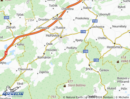 Mappa MICHELIN Podluhy - ViaMichelin