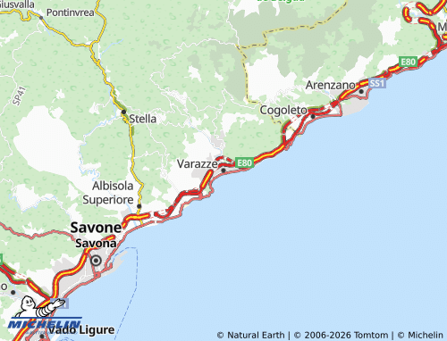 Carte MICHELIN Varazze - ViaMichelin