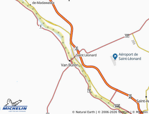 MICHELIN Saint Léonard map - ViaMichelin