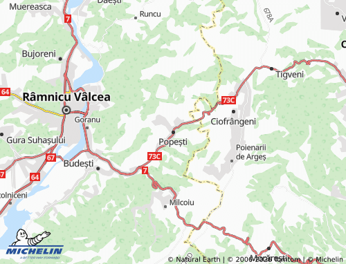 Carte MICHELIN Popești - ViaMichelin