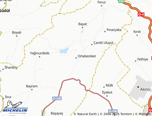 MICHELIN Ortabereket map - ViaMichelin