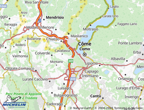 MICHELIN-Landkarte La Costa - ViaMichelin