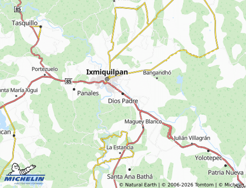 MICHELIN Dios Padre map - ViaMichelin
