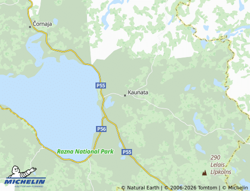 Mapa MICHELIN Kaunatas pagasts - ViaMichelin