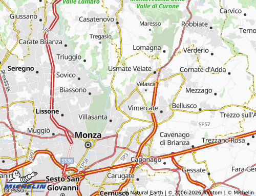MICHELIN Arcore map - ViaMichelin