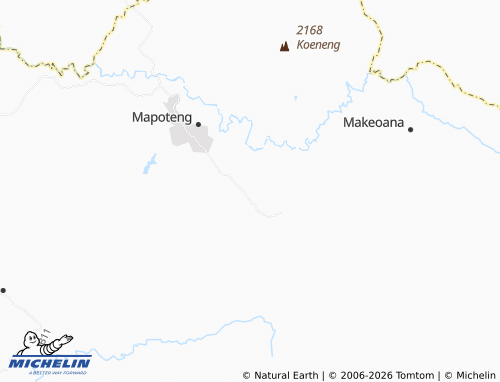 MICHELIN Makhaloaneng map - ViaMichelin
