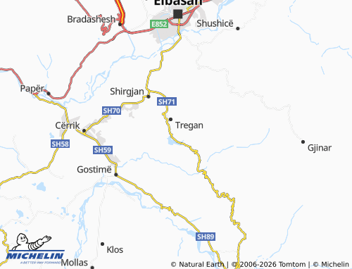 Mapa MICHELIN Kyçyk - ViaMichelin