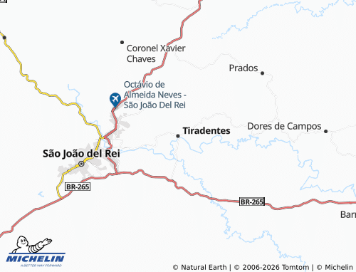 MICHELIN Tiradentes map - ViaMichelin