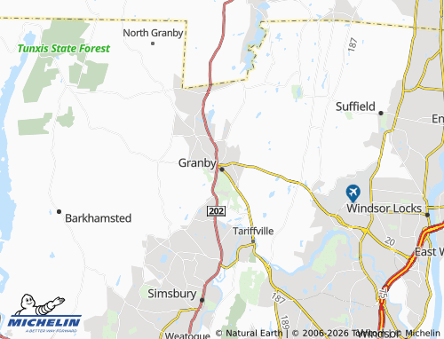 Mappa MICHELIN Granby - ViaMichelin
