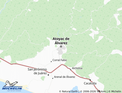 MICHELIN Atoyac de Álvarez map - ViaMichelin