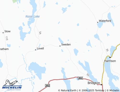 MICHELIN-Landkarte Sweden - ViaMichelin