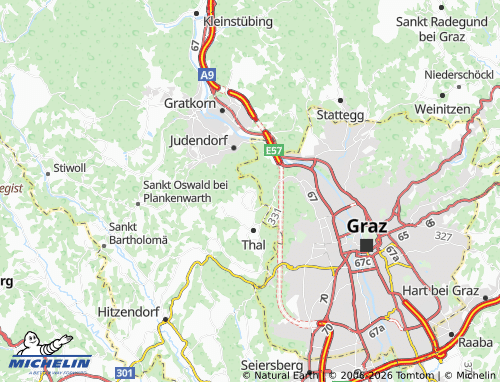 MICHELIN Thal-Oberbichl map - ViaMichelin