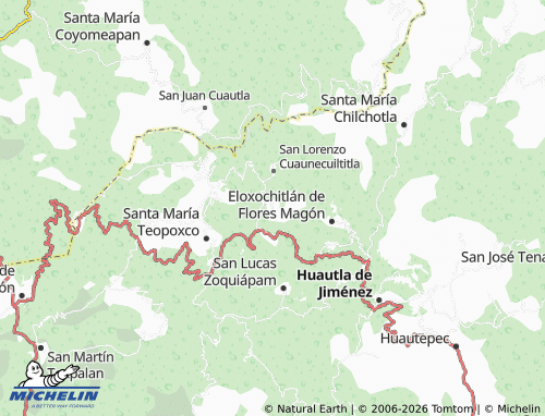 MICHELIN San Pedro Ocopetatillo map - ViaMichelin