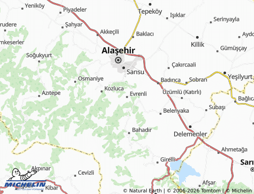Mapa MICHELIN Evrenli - ViaMichelin