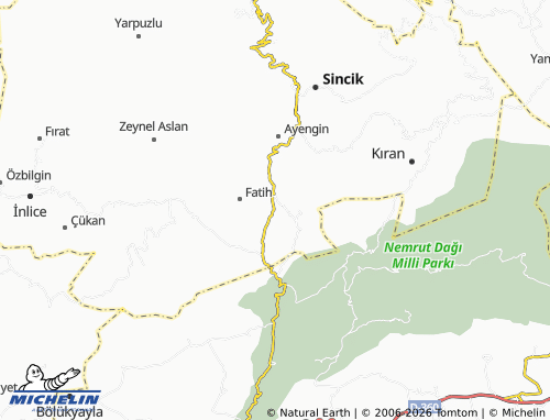 MICHELIN Çatbahçe map - ViaMichelin