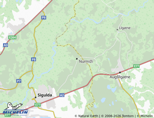 Mapa MICHELIN Nurmiži - ViaMichelin