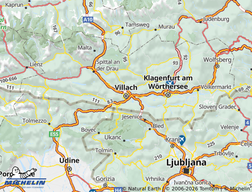 Mapa MICHELIN Villach - ViaMichelin