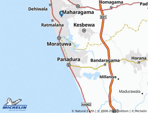 MICHELIN Bekkegama map - ViaMichelin