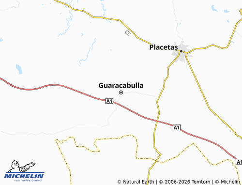 MICHELIN Guaracabulla map - ViaMichelin