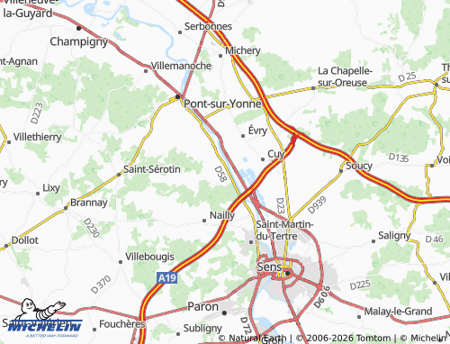 Carte MICHELIN Villenavotte - ViaMichelin