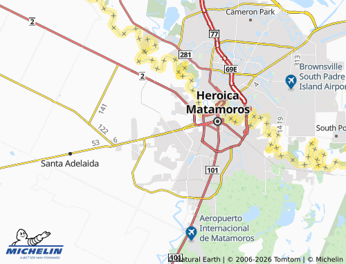 MICHELIN-Landkarte República Norte - ViaMichelin