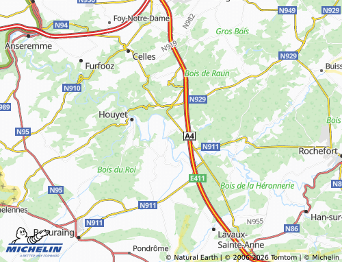 MICHELIN Hérock map - ViaMichelin
