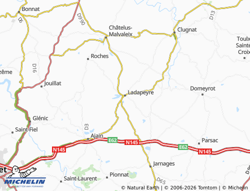 Mapa MICHELIN Ladapeyre - ViaMichelin