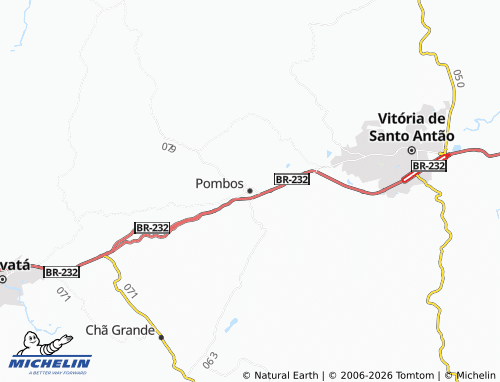Mappa MICHELIN Pombos - ViaMichelin