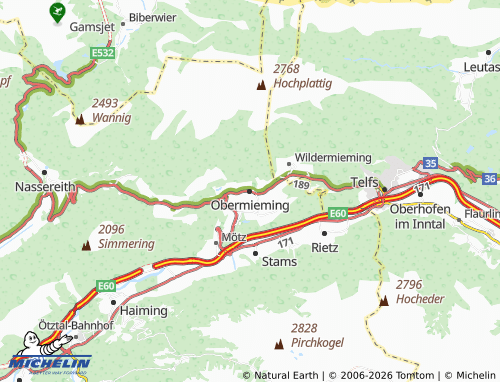 Mappa MICHELIN Obermieming - ViaMichelin