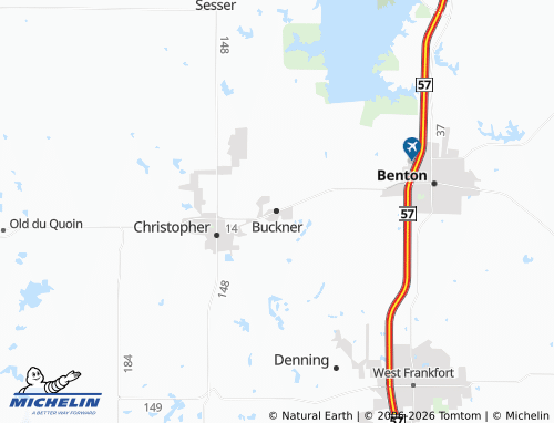 Mappa MICHELIN Buckner - ViaMichelin