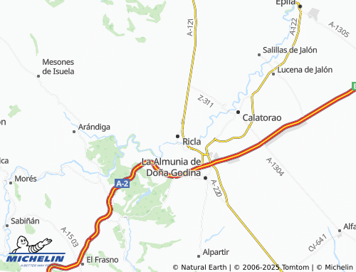 MICHELIN Ricla map - ViaMichelin