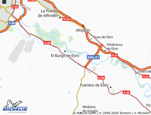 Mappa MICHELIN Virgen de la Columna - ViaMichelin