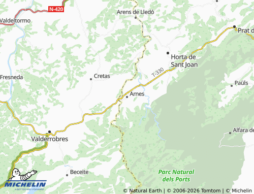 MICHELIN Arnes map - ViaMichelin