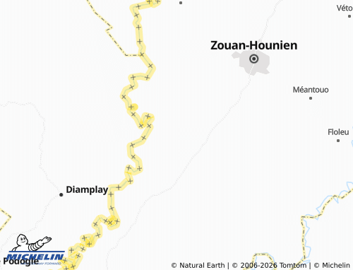 Mapa MICHELIN Kpampleu - ViaMichelin