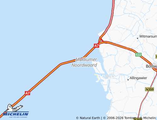 Carte MICHELIN Kornwerderzand - ViaMichelin