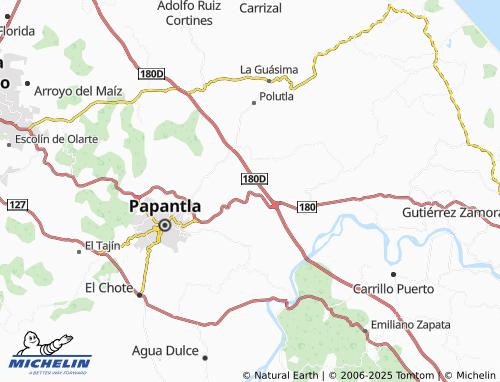 MICHELIN El Porvenir map - ViaMichelin